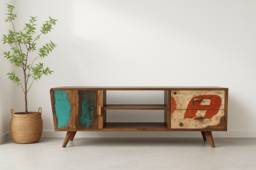 TV meubel Bali uniek boothout